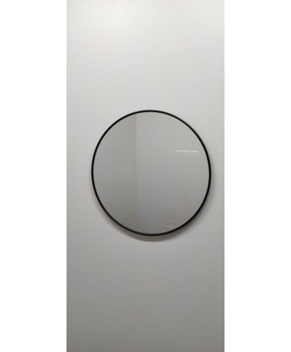 Зеркало круглой  формы в черной металлической раме различных диаметров, Р2021 