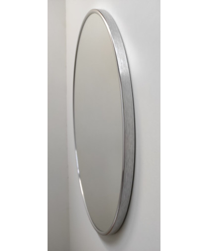 Зеркало круглой формы в металлической раме цвета хром глянец, различных диаметров, Зеркало круглой формы в металлической раме цвета хром глянец, различных диаметров,