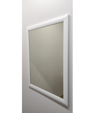 Зеркало прямоугольной формы в раме из , МДФ, белое. гладкое, 5 см