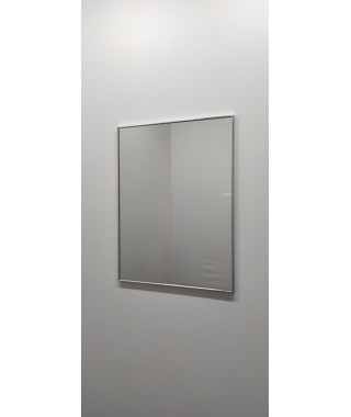 Зеркало прямоугольной формы в  металлической раме под  хром глянцевый, Р2003.