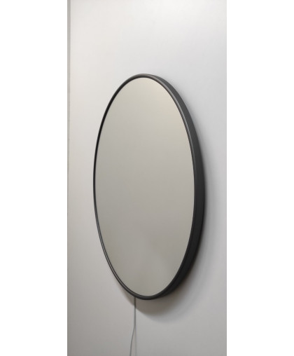 Зеркало круглой  формы в  раме цвета серий гранит, из металла, различных диаметров,  Р2-019