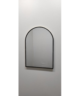 Зеркало  в форме арки в черной металлической раме различных  размеров, Р2021 