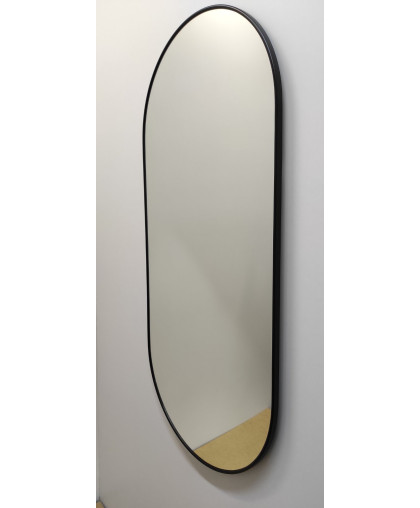 Зеркало овальной формы в черной металлической раме , овальной форм ("стадіон"), Р2021 Зеркало овальной формы в черной металлической раме , овальной форм ("стадіон"), Р2021