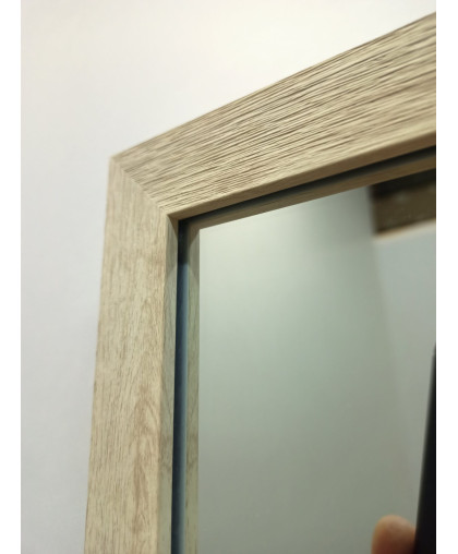 Зеркало прямоугольной формы разных размеров в декоративной пластиковой раме под фактуру доски светло -серого цвета ,2712W-13 Зеркало прямоугольной формы разных размеров в декоративной пластиковой раме под фактуру доски светло -серого цвета ,2712W-13