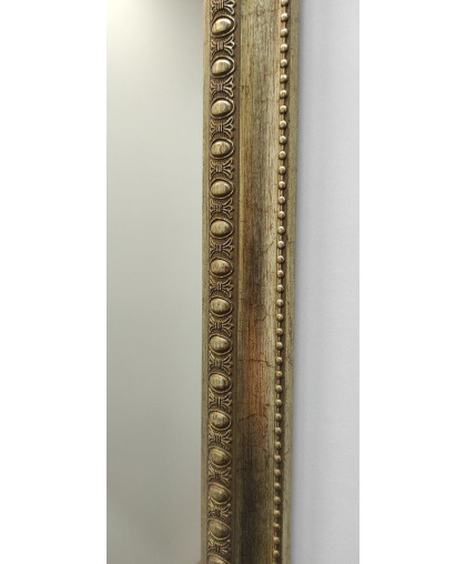 Зеркало прямоугольной формы различных размеров в пластиковой раме под старое серебро 685-217.